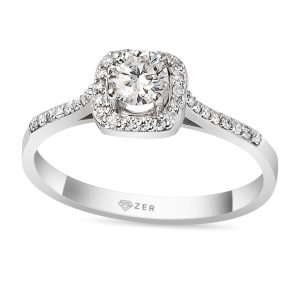 Zer 0,36 Carat Diamond Gold Ring