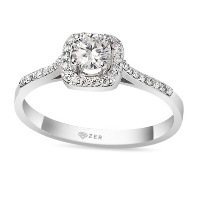 Zer 0,36 Karat Diamant Or Bague