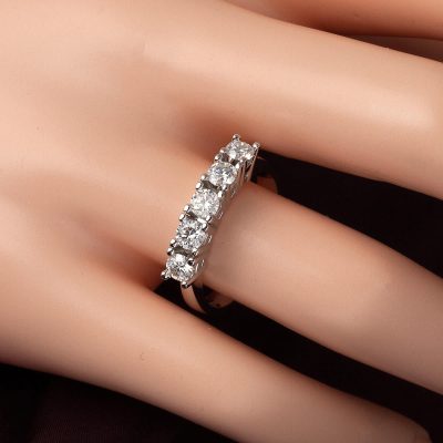 0,50 Karat Five-Stone Diamond Ring - 14K - 4g - EZ Gold