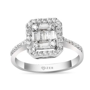 0,55 Carat Baguette Diamond Ring