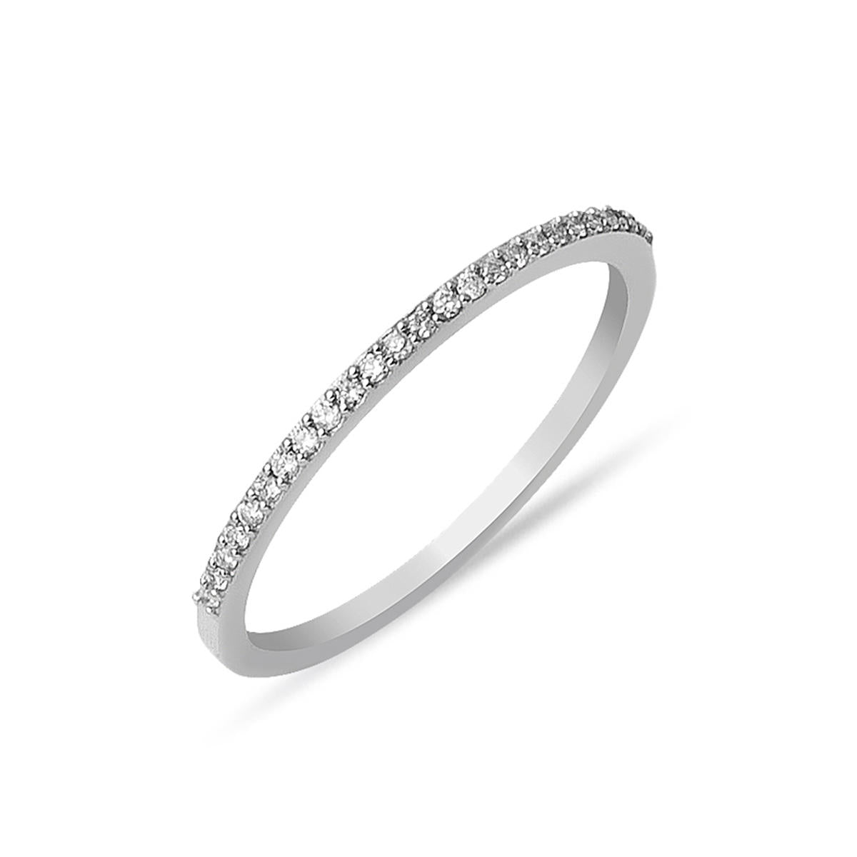 0,10 Carat Demi-Tour Diamant Bague