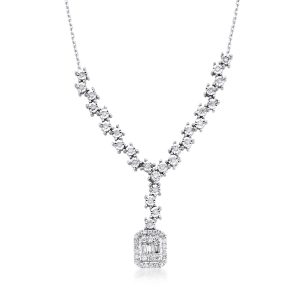 0,30 Carat Baguette Diamant Gerdanlık