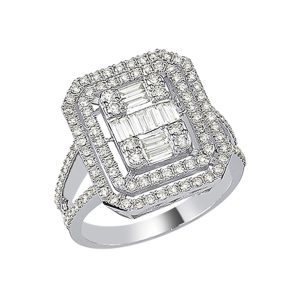1,02 Carat Baguette Diamant Bague