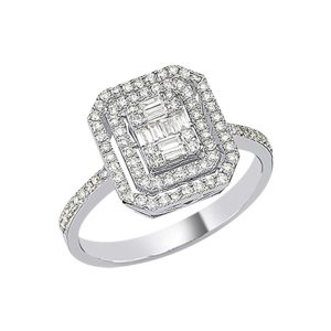 0,52 Carat Baguette Diamond Ring
