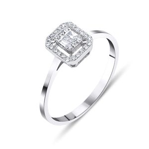 0,14 Carat Baguette Diamond Ring