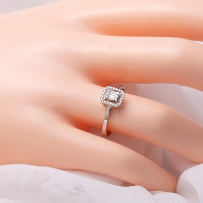 0,14 Karat Baget Pırlanta Yüzük - 14K - 1.54g - EZ Gold