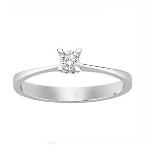 0,13 Carat Solitaire Diamond Ring