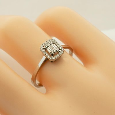 0,14 Karat Baget Pırlanta Yüzük - 14K - 1.44g - EZ Gold