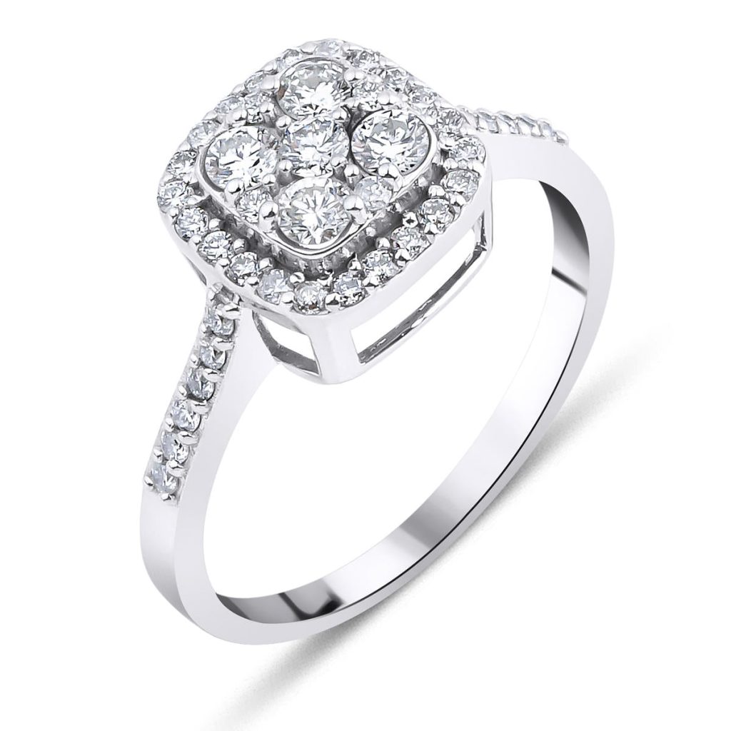 0,56 Carat Baguette Diamant Bague