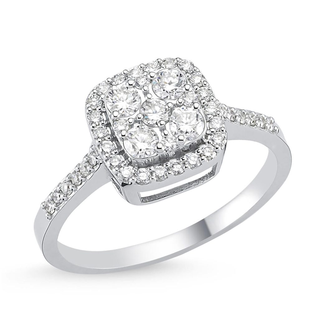 0,37 Carat Diamant Baguette Bague