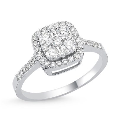 0,37 Carat Diamant Baguette Bague