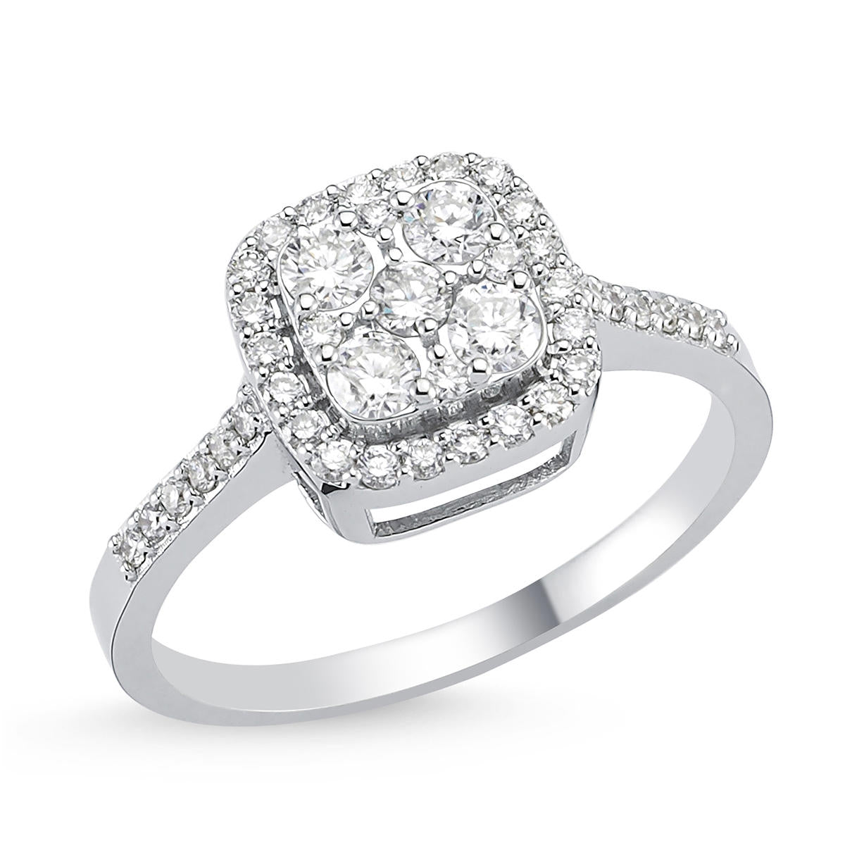0,37 Carat Diamond Baguette Ring
