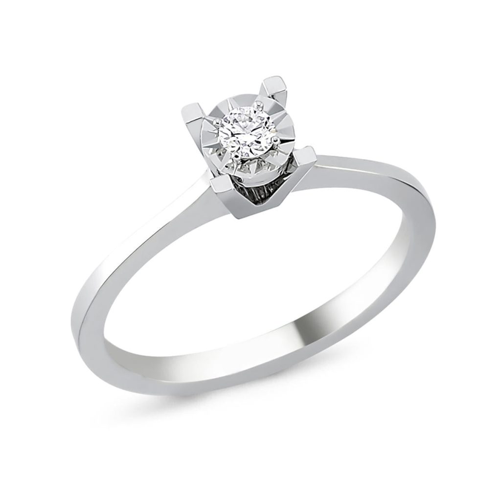 0,03 Carat Solitaire Diamond Ring
