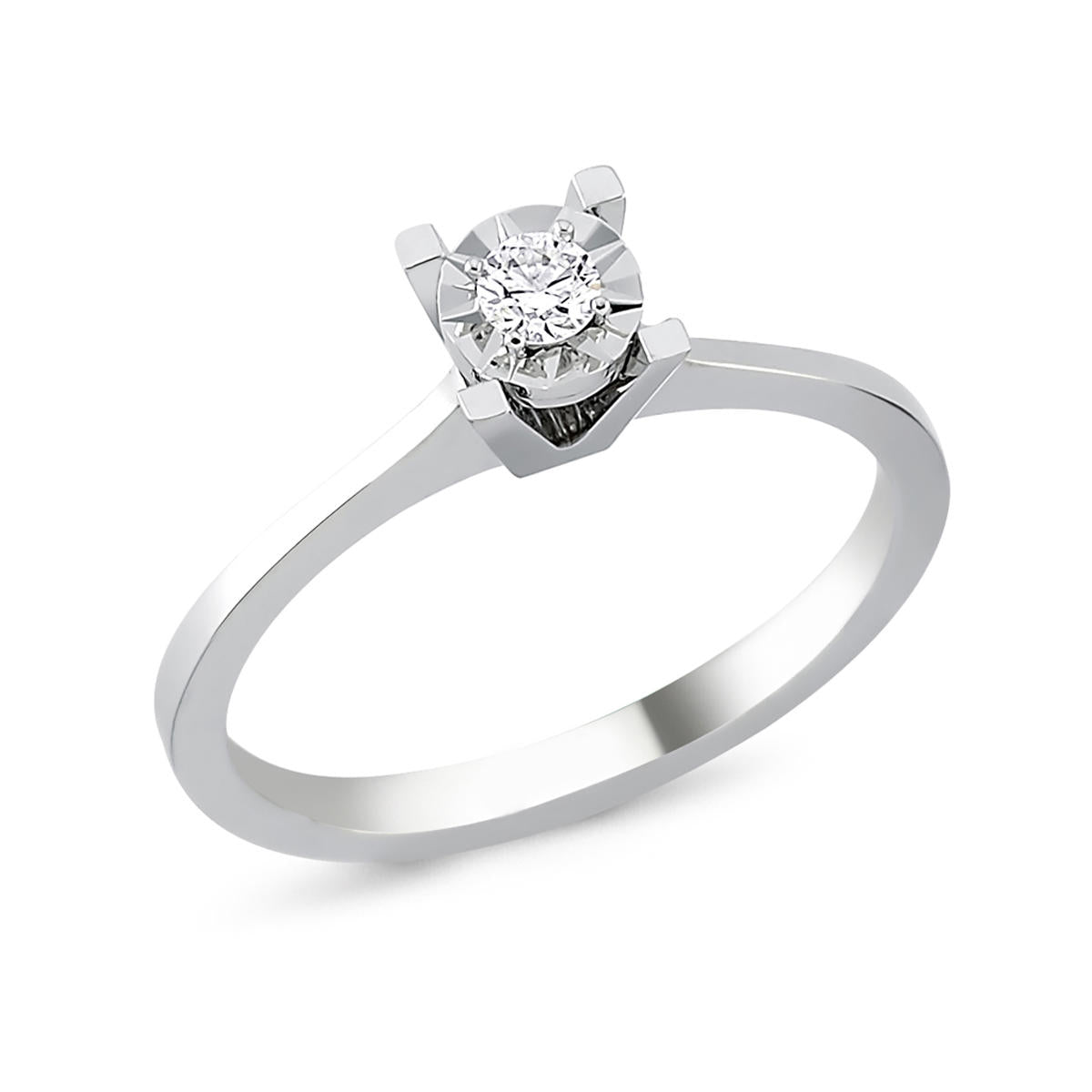 0,03 Carat Solitaire Diamant Bague
