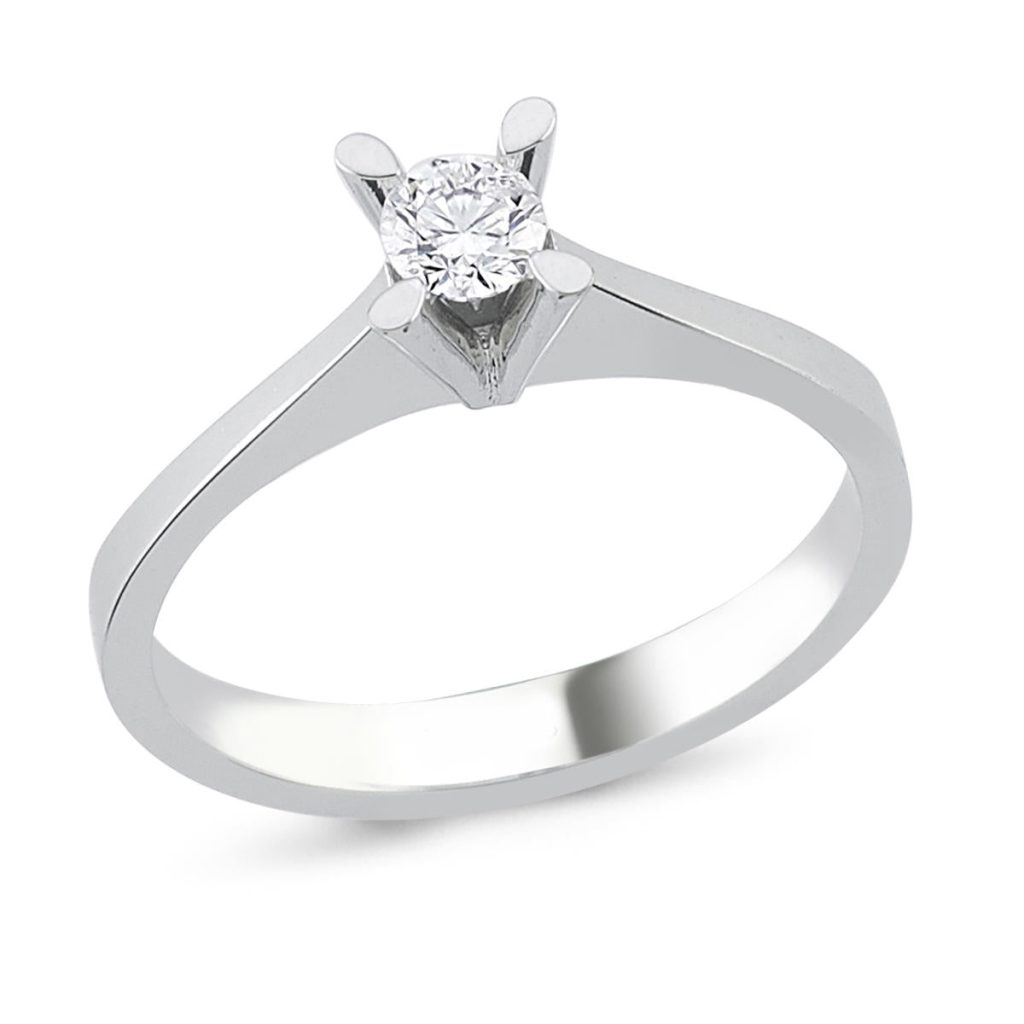 0,11 Carat Solitaire Diamond Ring