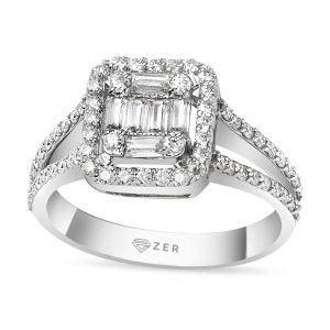 0,55 Carat Baguette Diamond Ring