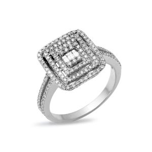0,65 Carat Baguette Diamond Ring