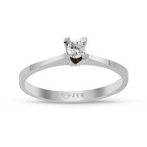 G Couleur 0,08 Carat Diamant Solitaire Bague