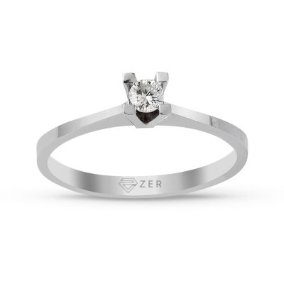 G Color 0,08 Carat Diamant Solitaire Bague
