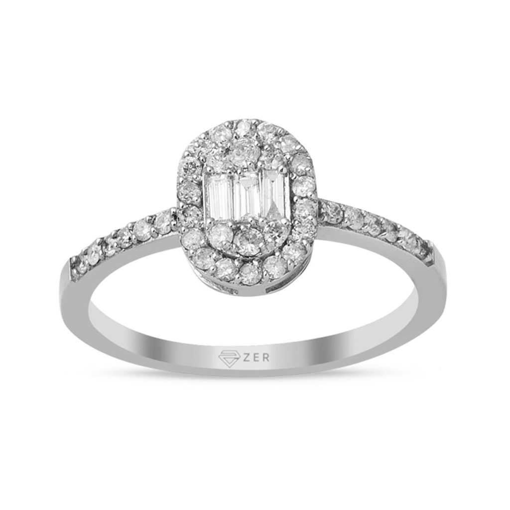 0,40 Carat Baguette Diamond Ring