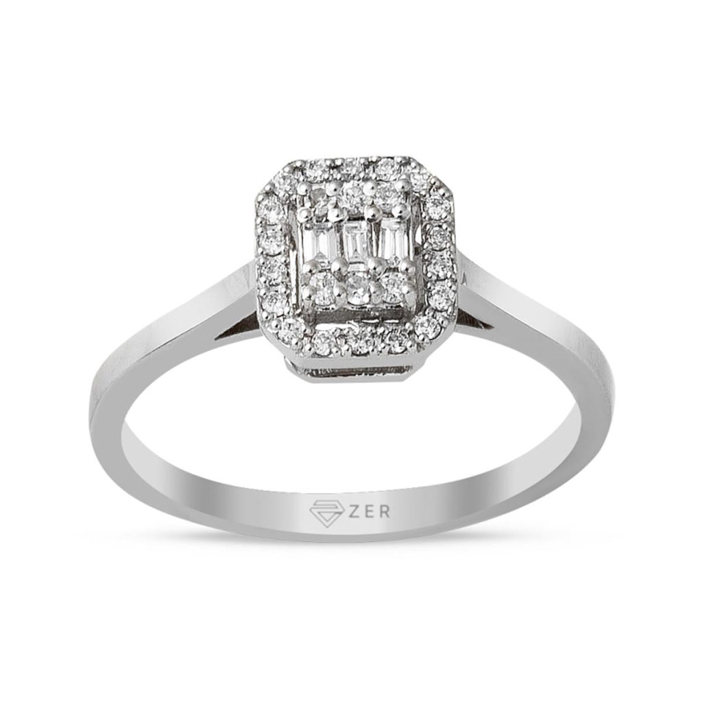 0,20 ct. Baguette Diamond Ring