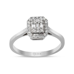 0,20 ct. Baguette Diamond Ring