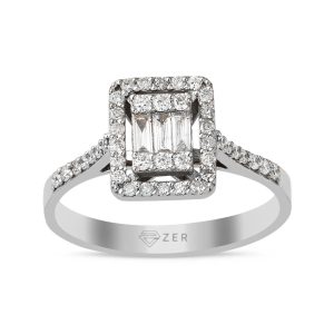 0,56 Carat Baguette Diamond Ring