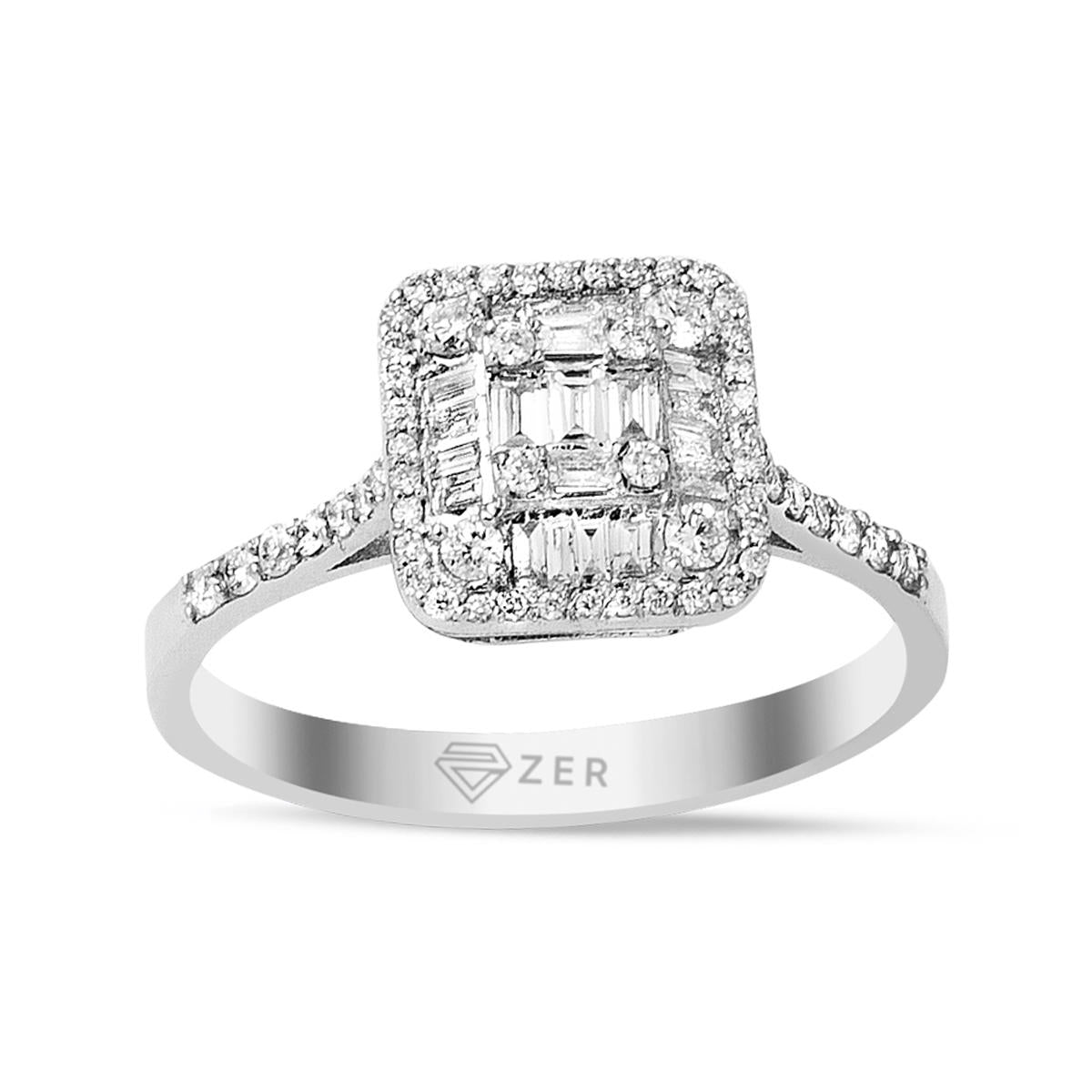 0,41 Ct. Baguette Diamondlı Ring