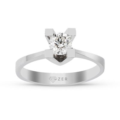 0,35 Carat G Couleur Solitaire Diamond Ring