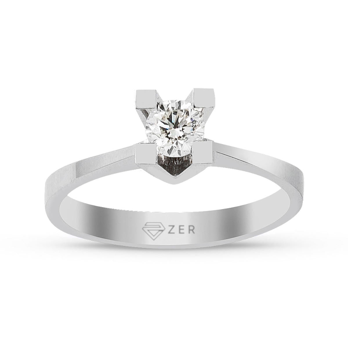 0,30 Carat Solitaire Diamant 14 Carats Or Bague