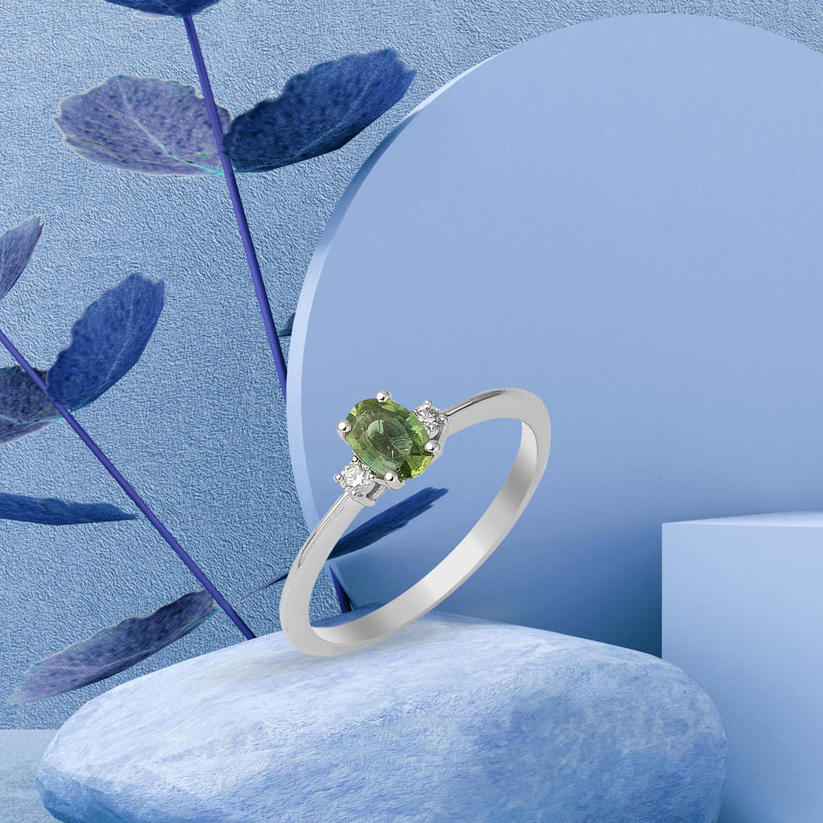 0,45 ct Zümrüt & 0,04 ct Pırlantalı Yüzük - Görsel 5
