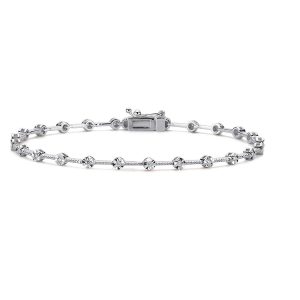 Cascade de Lumière 0,13 Carat avec Diamant Bracelet