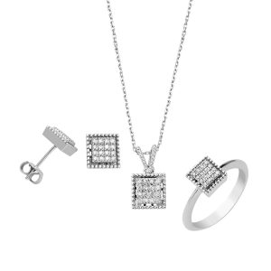 Zer Square 3’lü Diamond Set